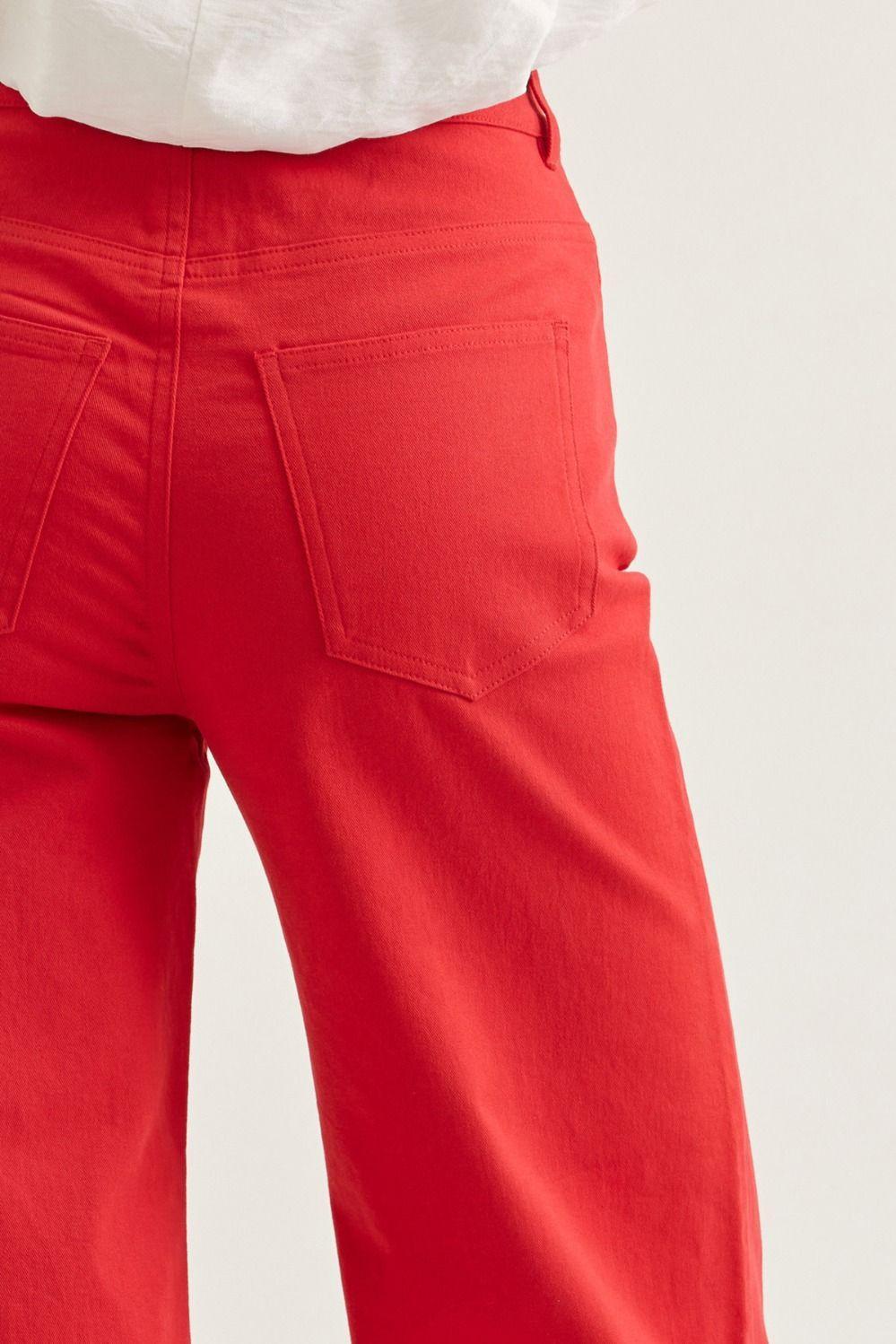 Solid Mid-Rise Ankle Length Pants