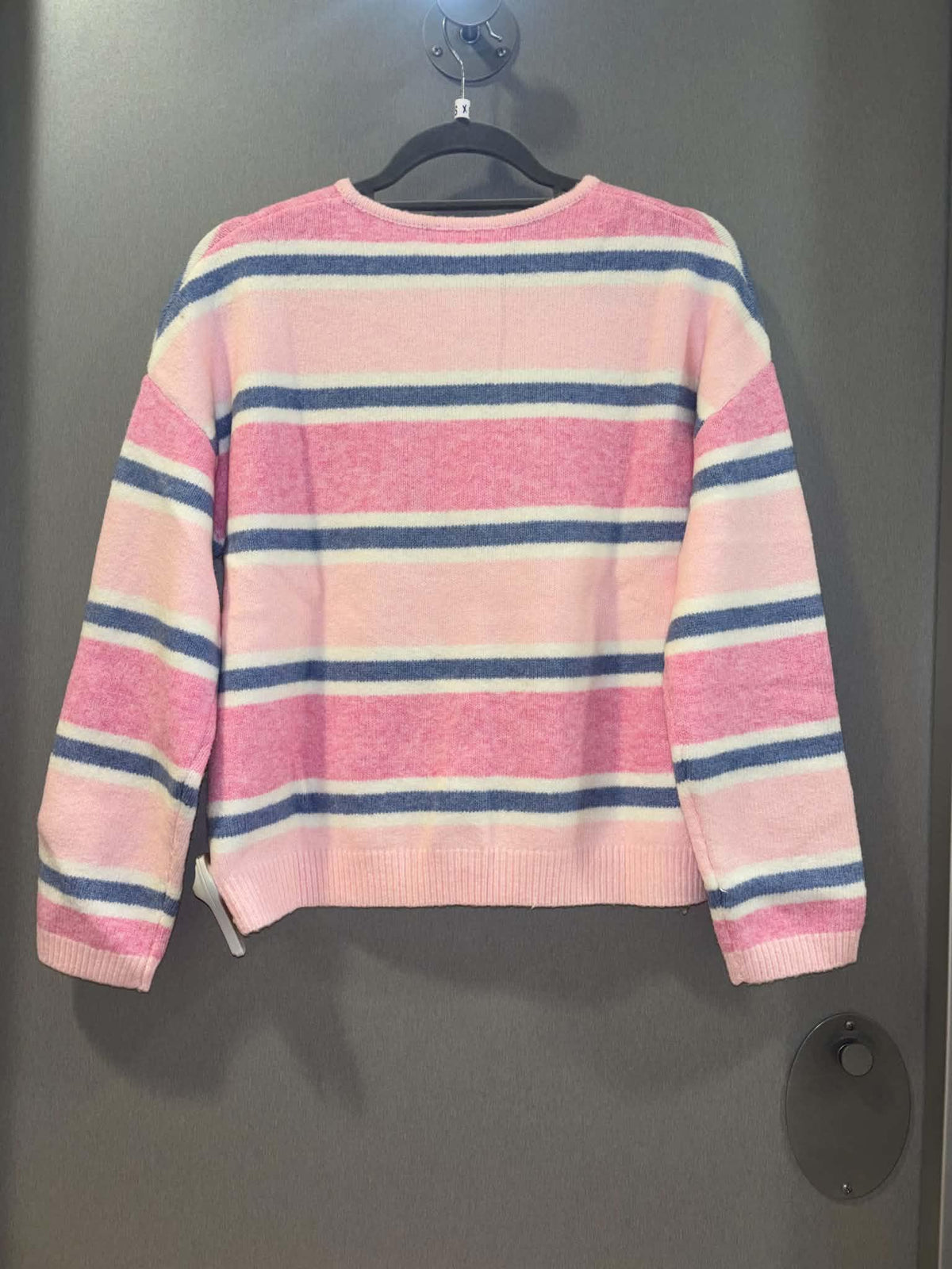 Pink Striped Soft Cardigan
