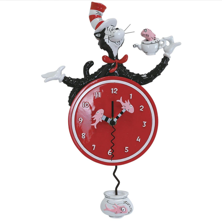 Cat In The Hat Wall Clock