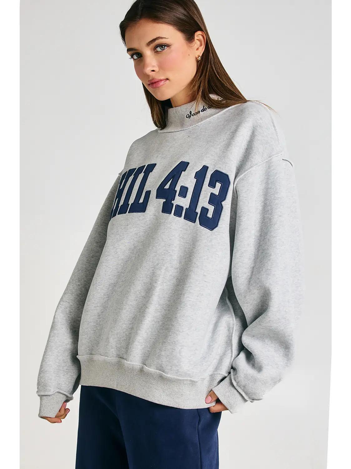 Phil 4:13 Mock-Neck Sweatshirt