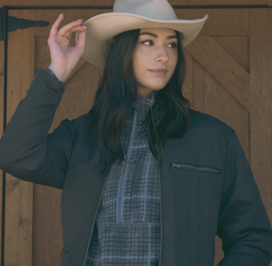 Edinburgh Quilted Jacket Charcoal Gray