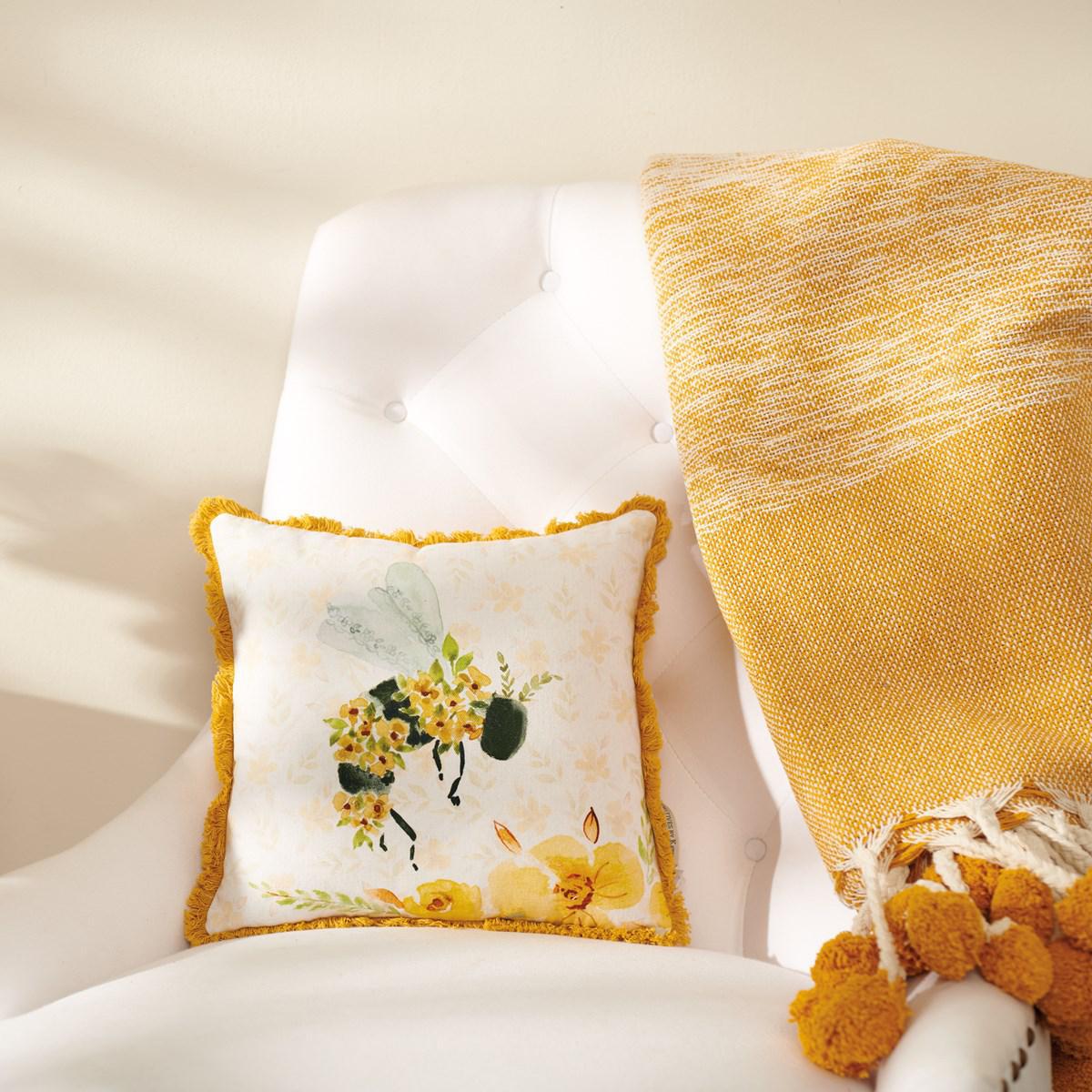 Floral Bee Pillow