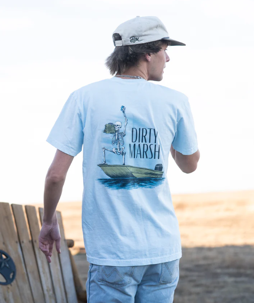 Skelly With Da Speaker Tee | Chambray