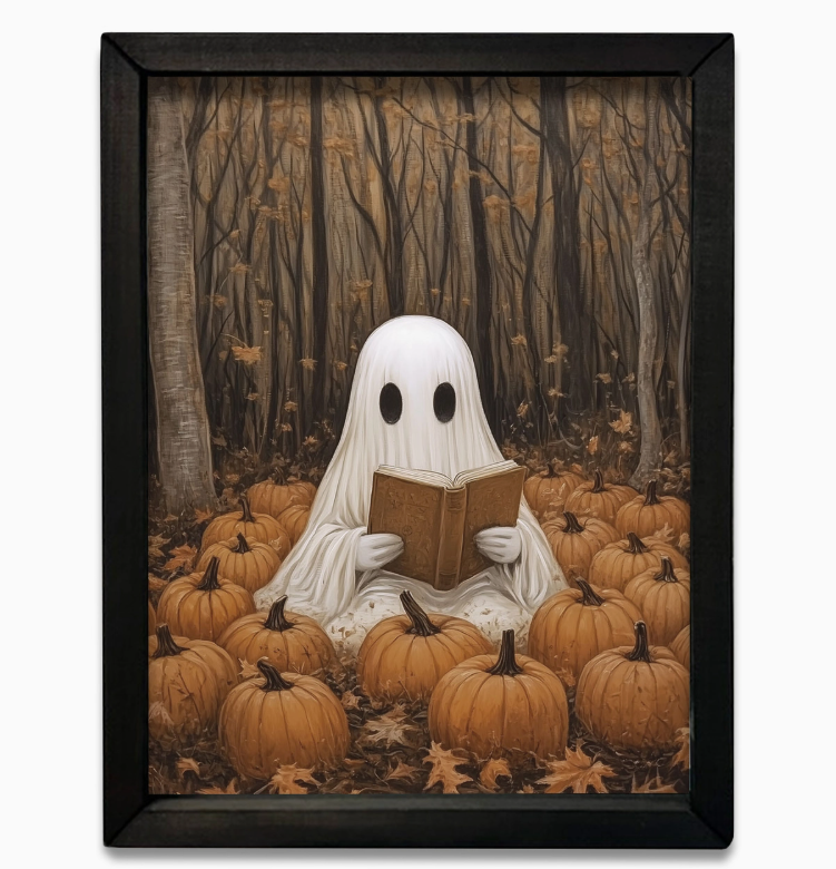 Fall Reading Ghost Box Frame 12x16