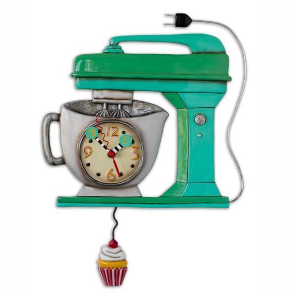 Green Vintage Mixer Allen Design Clock