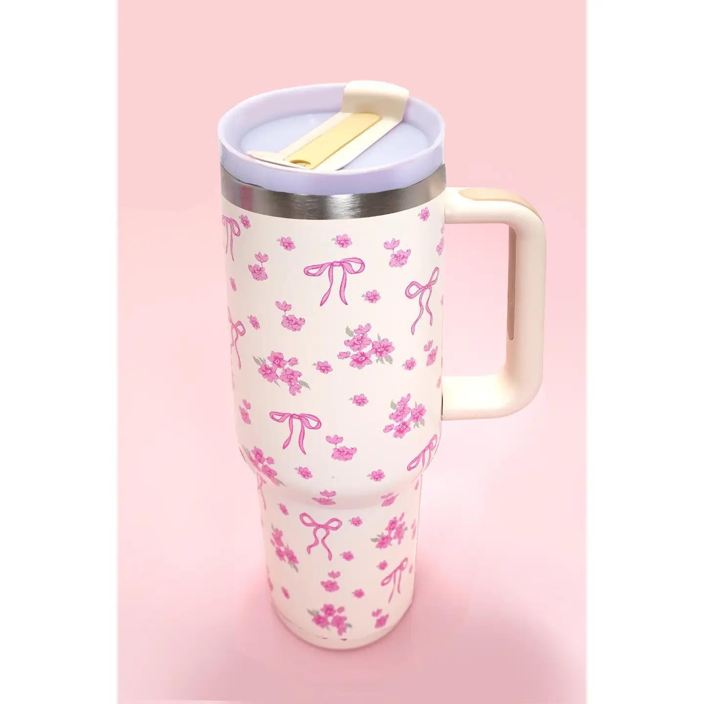 Bow Ditsy 40oz Stainless Steel Tumbler
