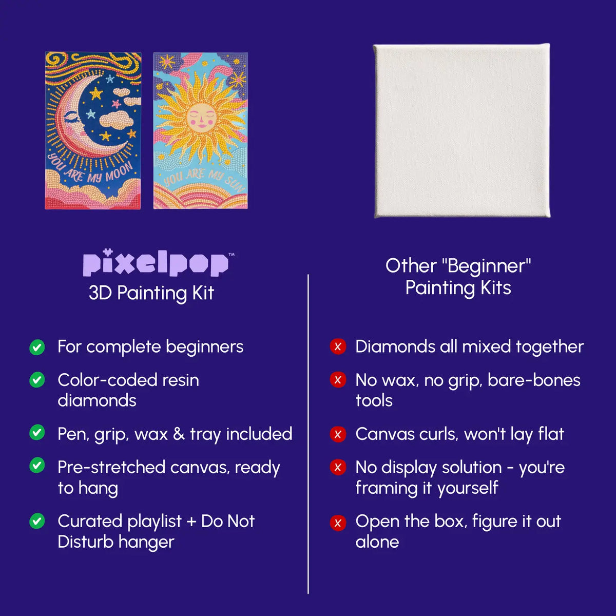 Craft Hero Pixelpop™ - Cosmic Crush - Date Night Diamond Art Kit