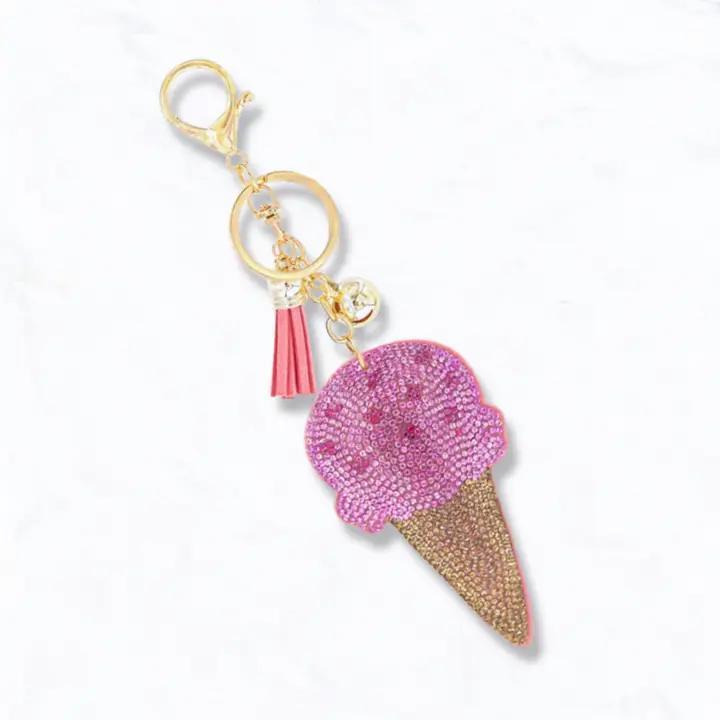 Suzie Q USA Rhinestone Puffy Keychains