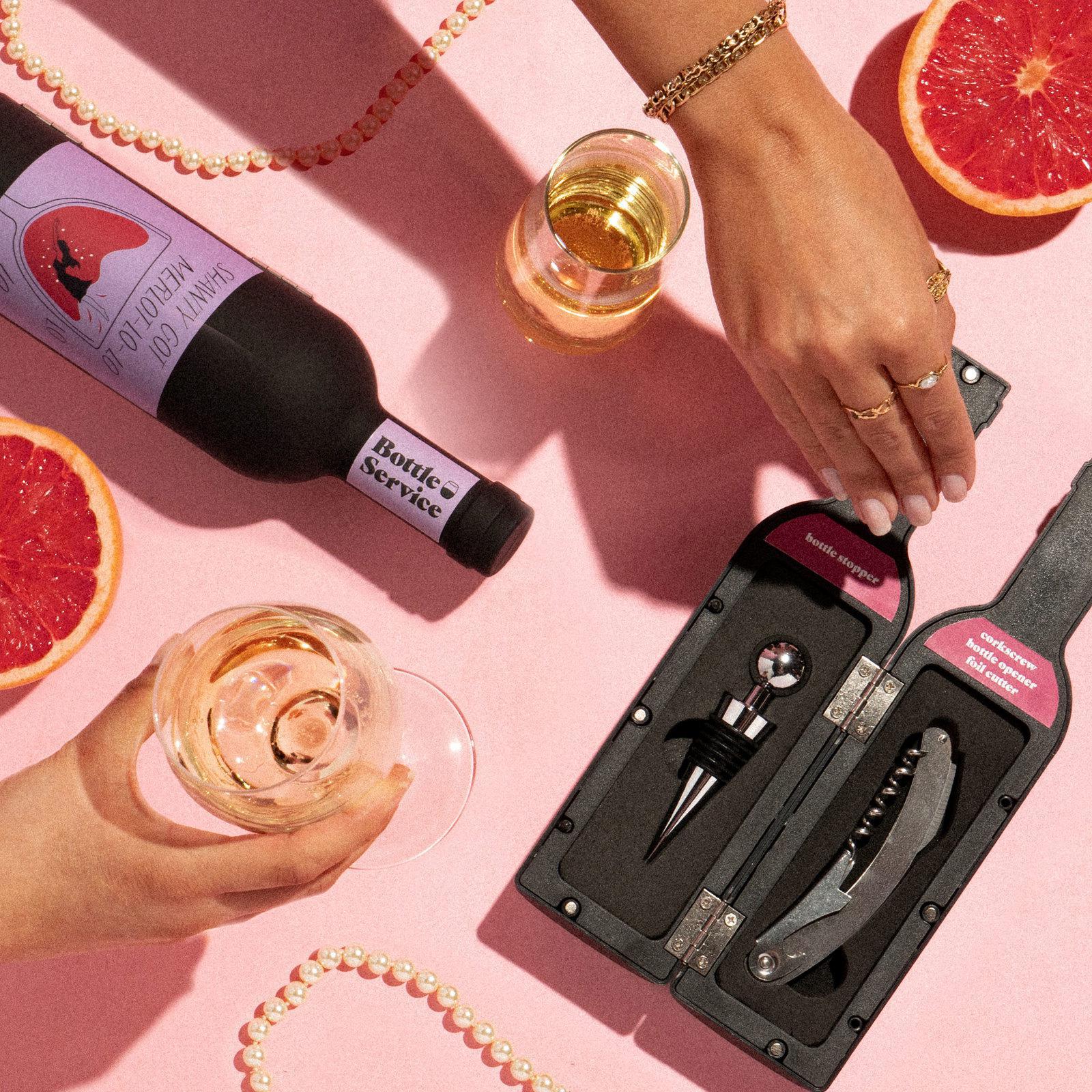 Modern Monkey®️ Bottle Service Wine Accessory Set