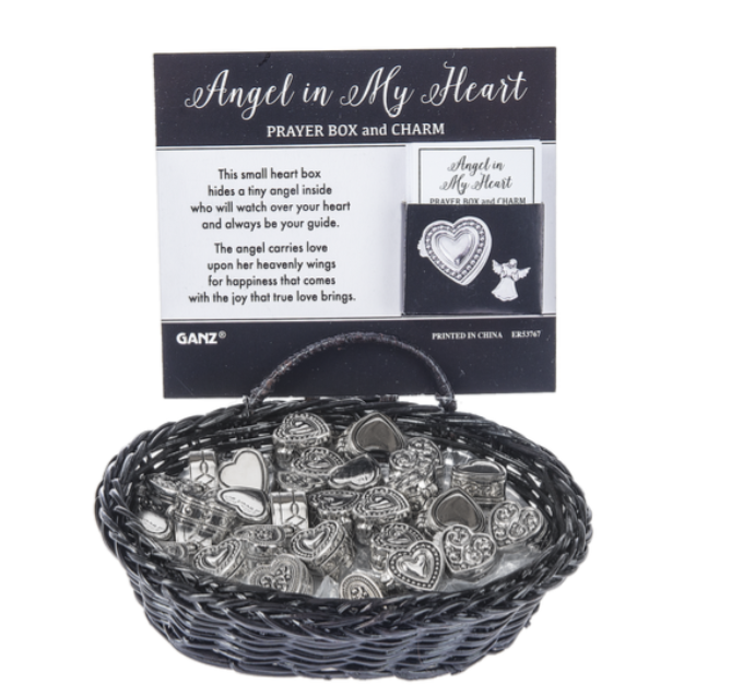Angels in My Heart Prayer Box Charms
