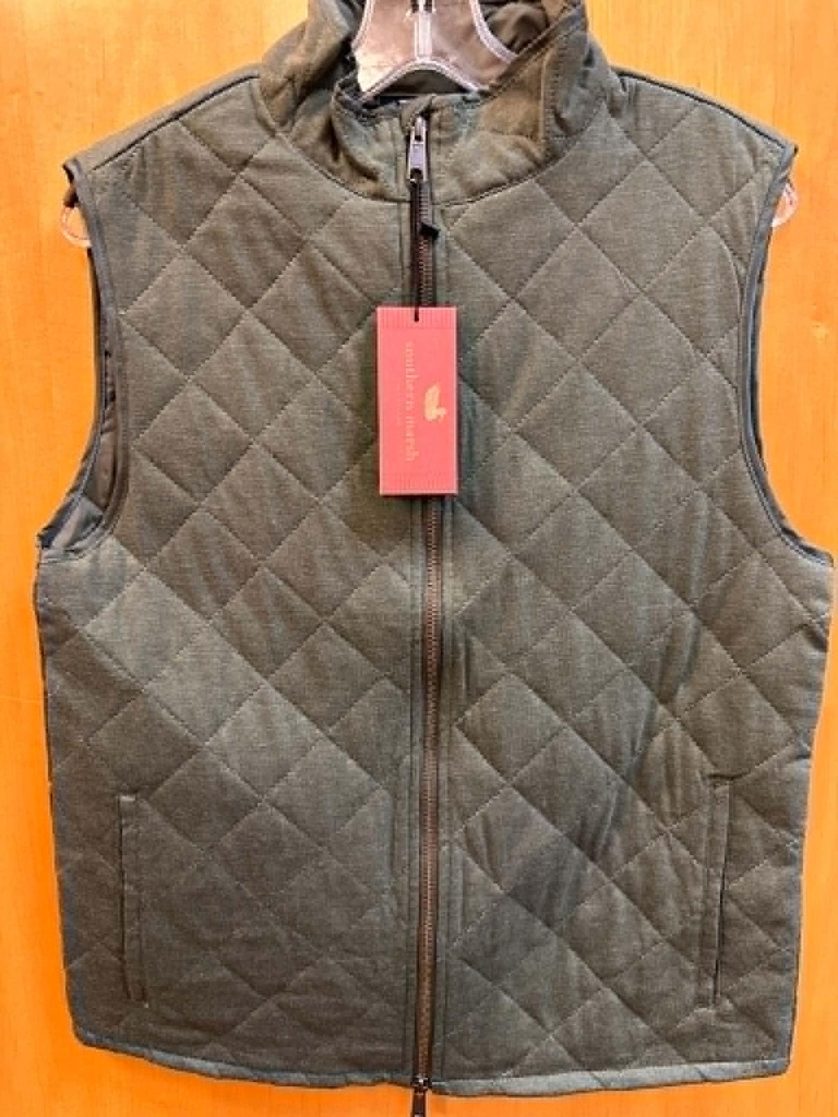 Florence Quilted Vest - Dark Fern