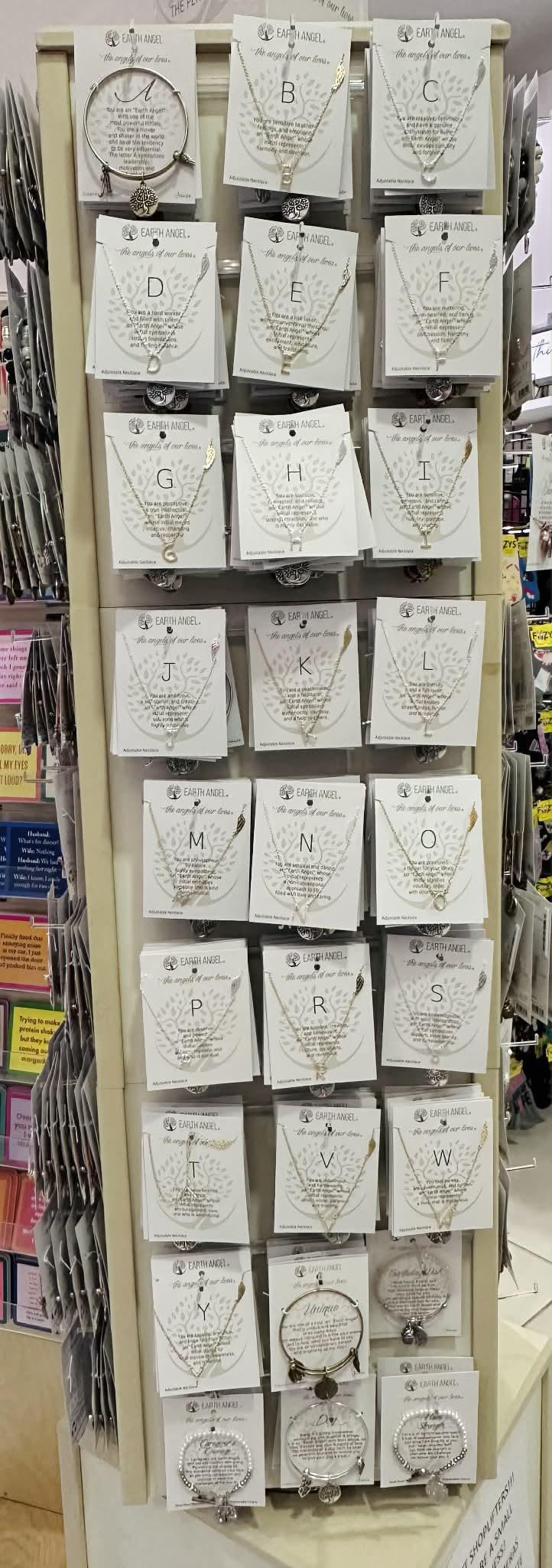 Earth Angel Initial Necklaces