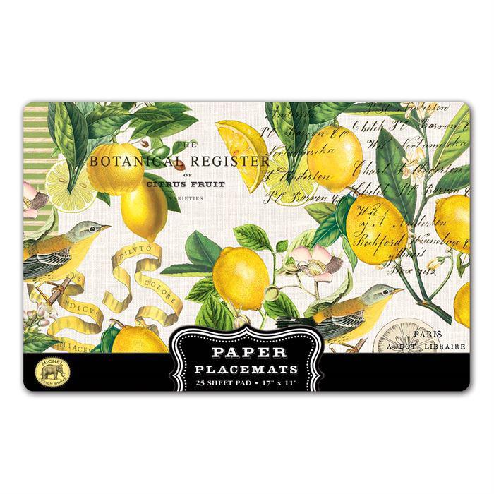 Paper Place Mats Lemon Basil