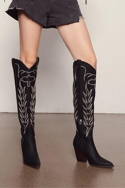 Celina Black Boots