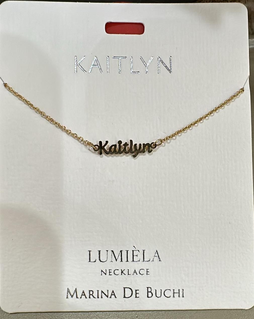 Lumiela Kaitlyn Name Necklace