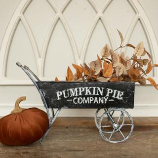 Black Pumpkin Pie Wheelbarrow