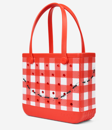 Bogg Bag - Red, White, & Plaid