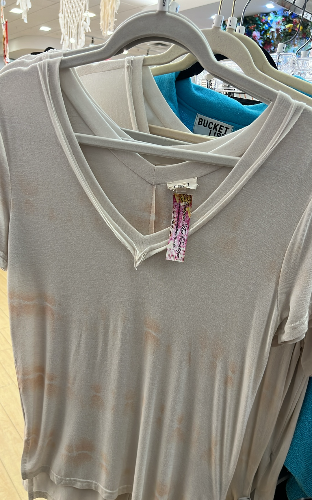 Ivory Rose Dye Top
