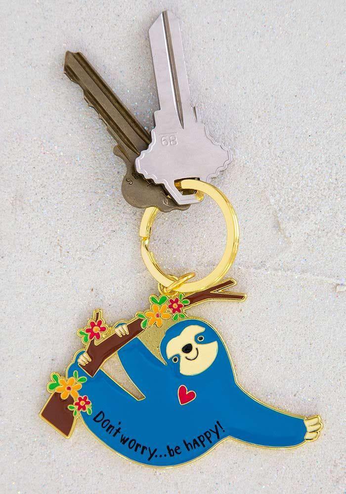 Enamel Don't Worry Key Chain