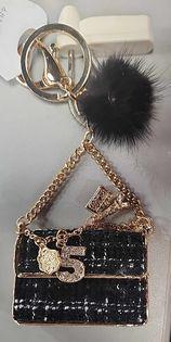 Black Purse Key Chain