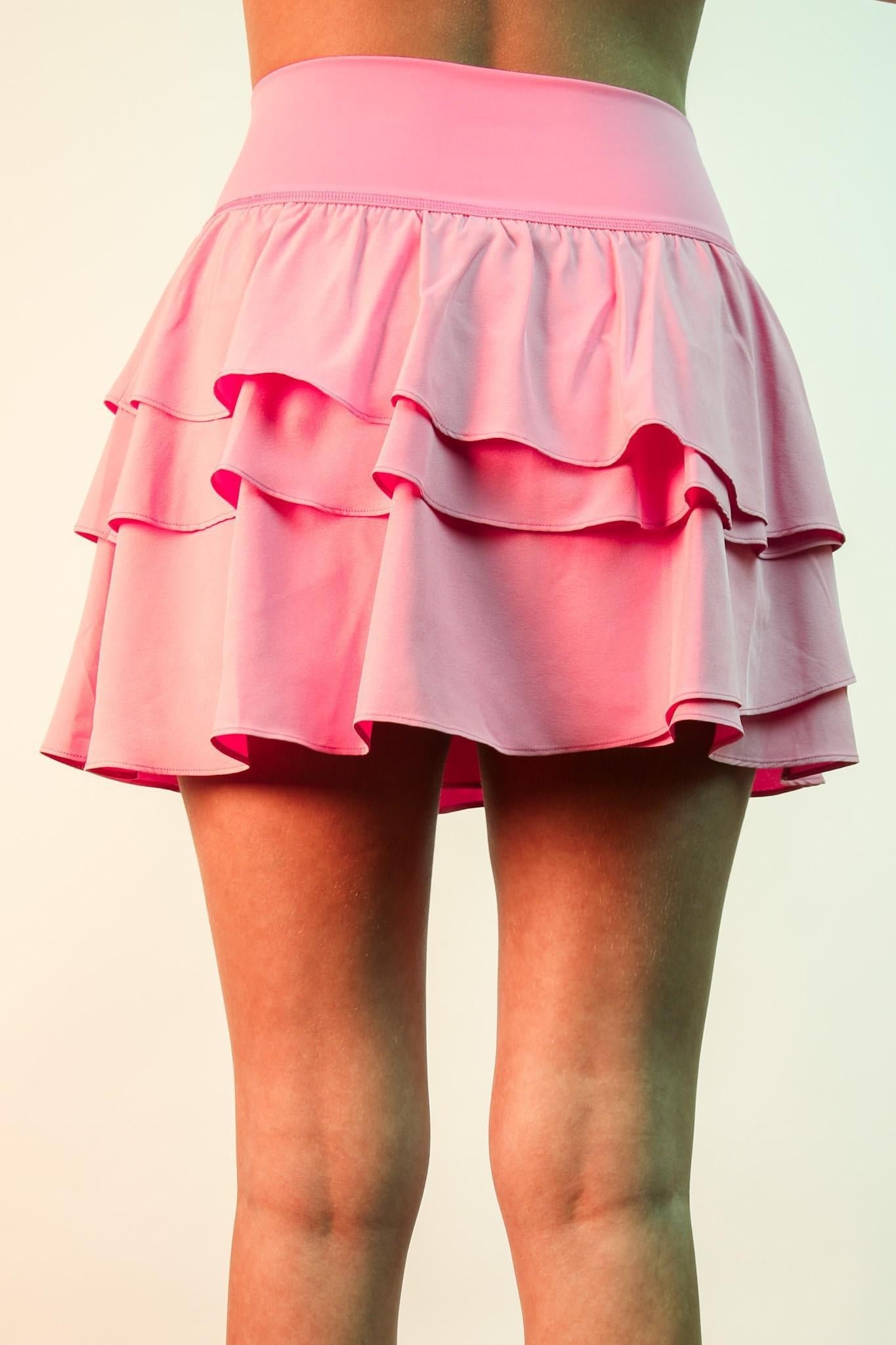 Ruffled Tiered Layers Active Skort
