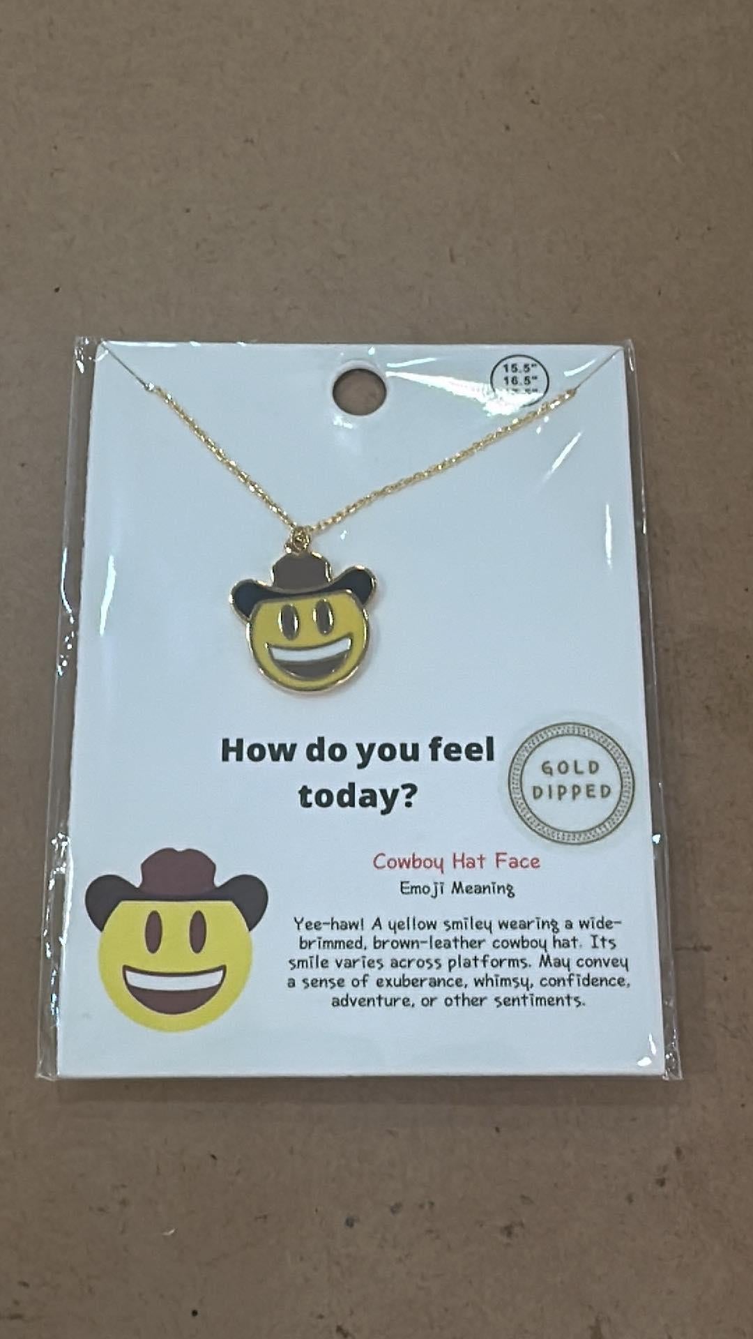 Cowboy Hat Emoji Necklace