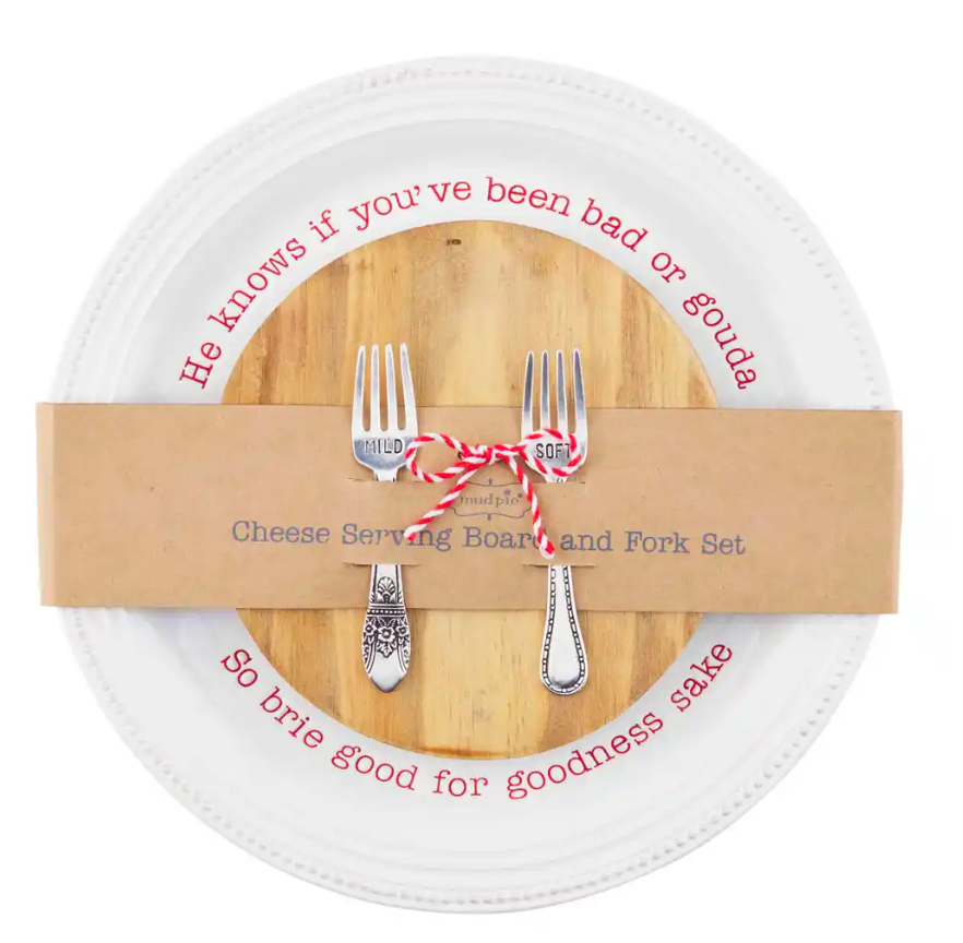 Cheese Plate & Serving Board Set