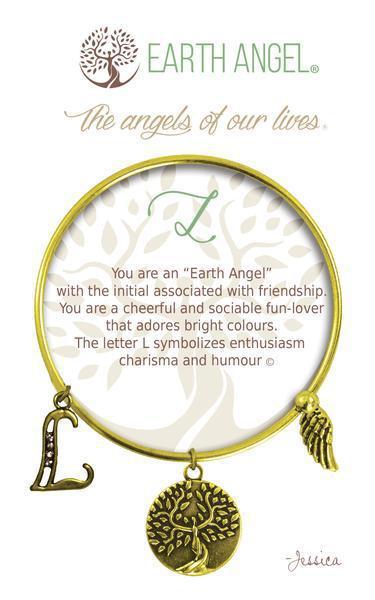 Letter L Earth Angel Bracelet