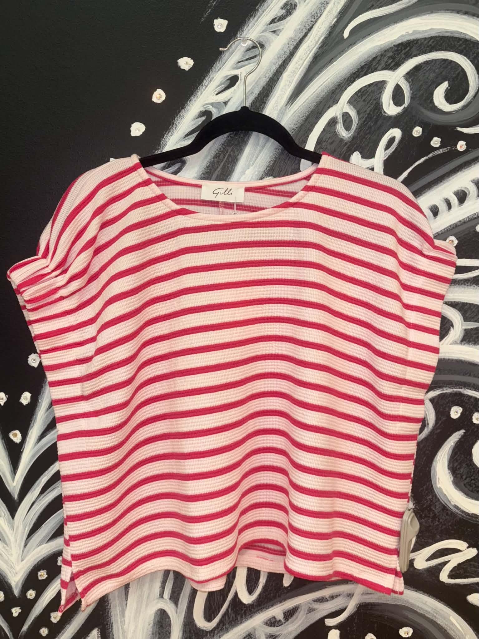 Pink Stripped Top