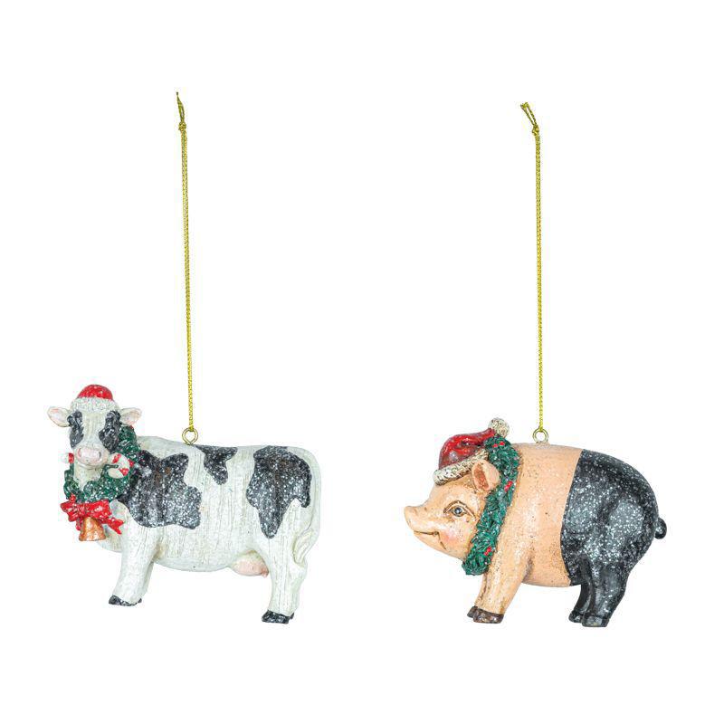 Christmas Farm Animal Ornaments