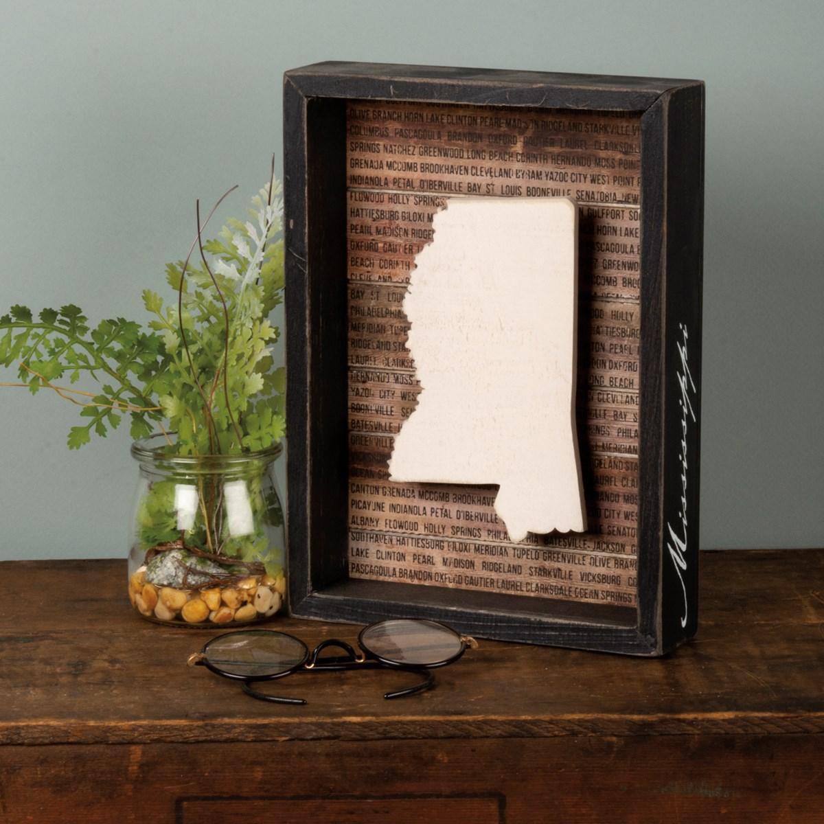 Mississippi State Box Sign