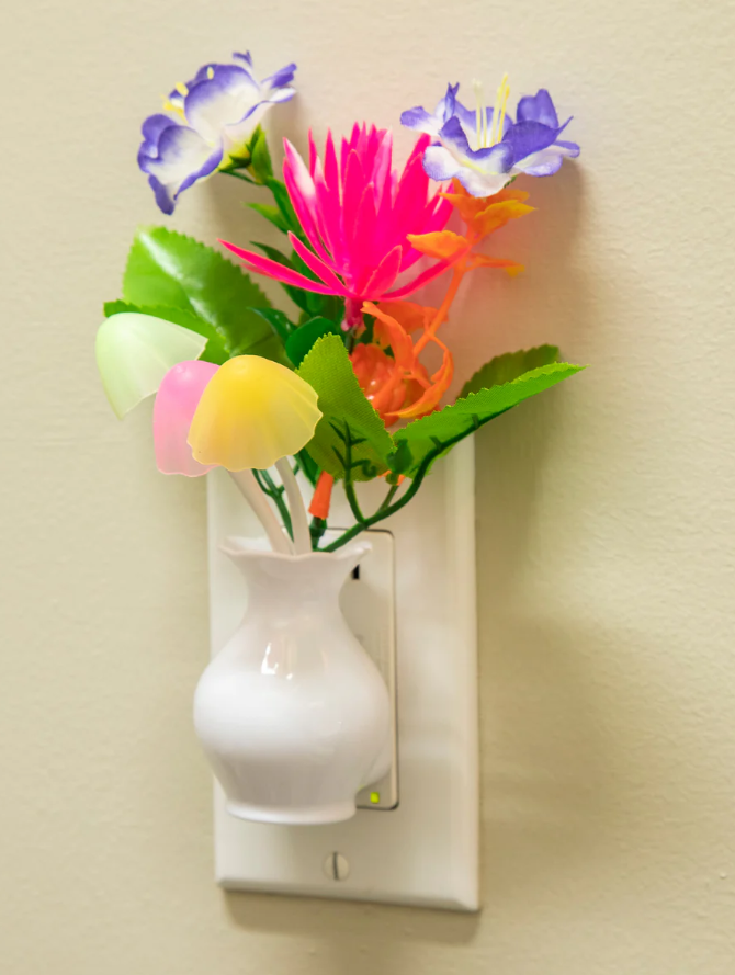 Night Light Mushroom Floral