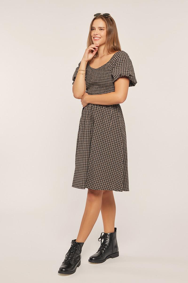 Gingham Smoked Dress