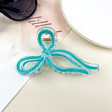 Jelly Color Bow Hair Clip