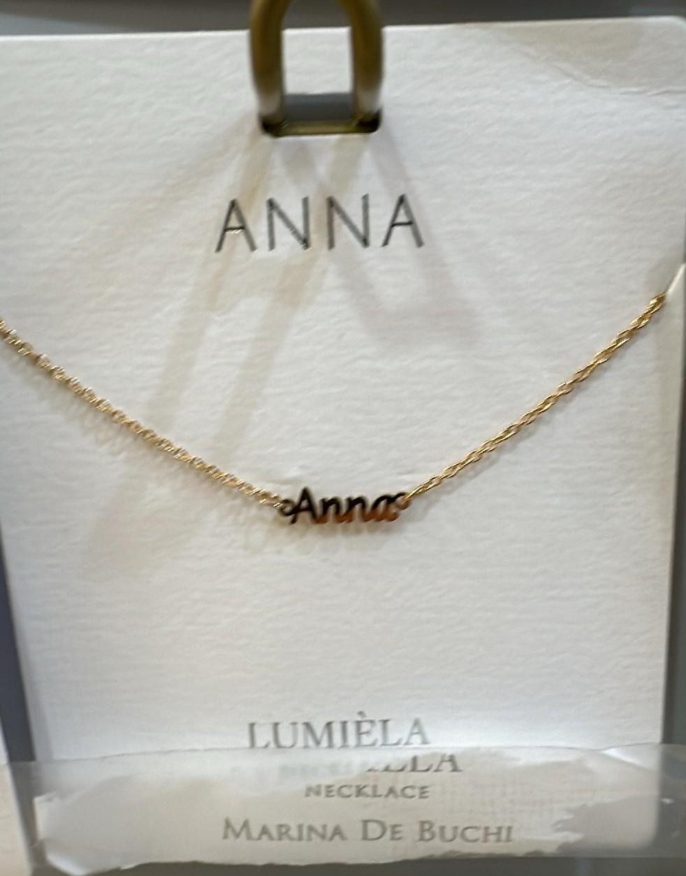 Lumiela Anna Name Necklace