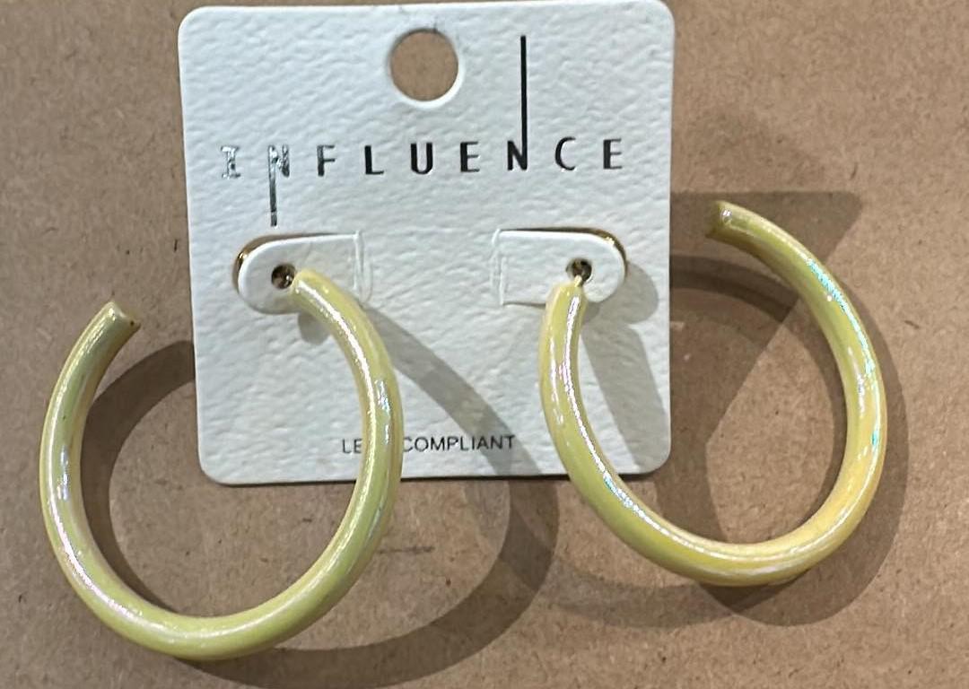 Small Metallic Hoops
