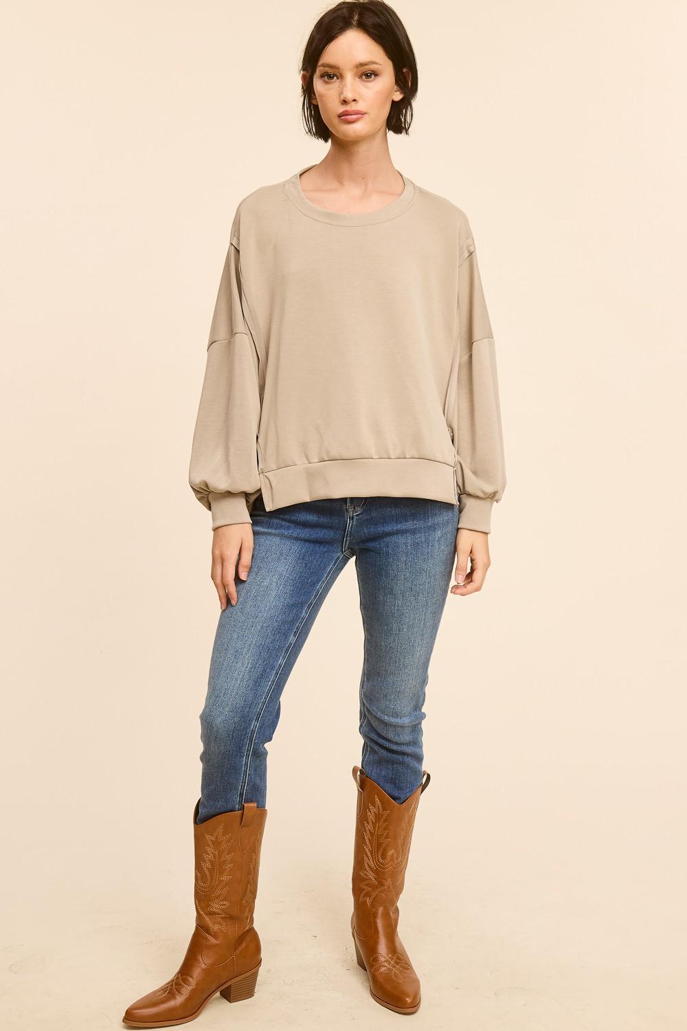 Crewneck Scuba Top