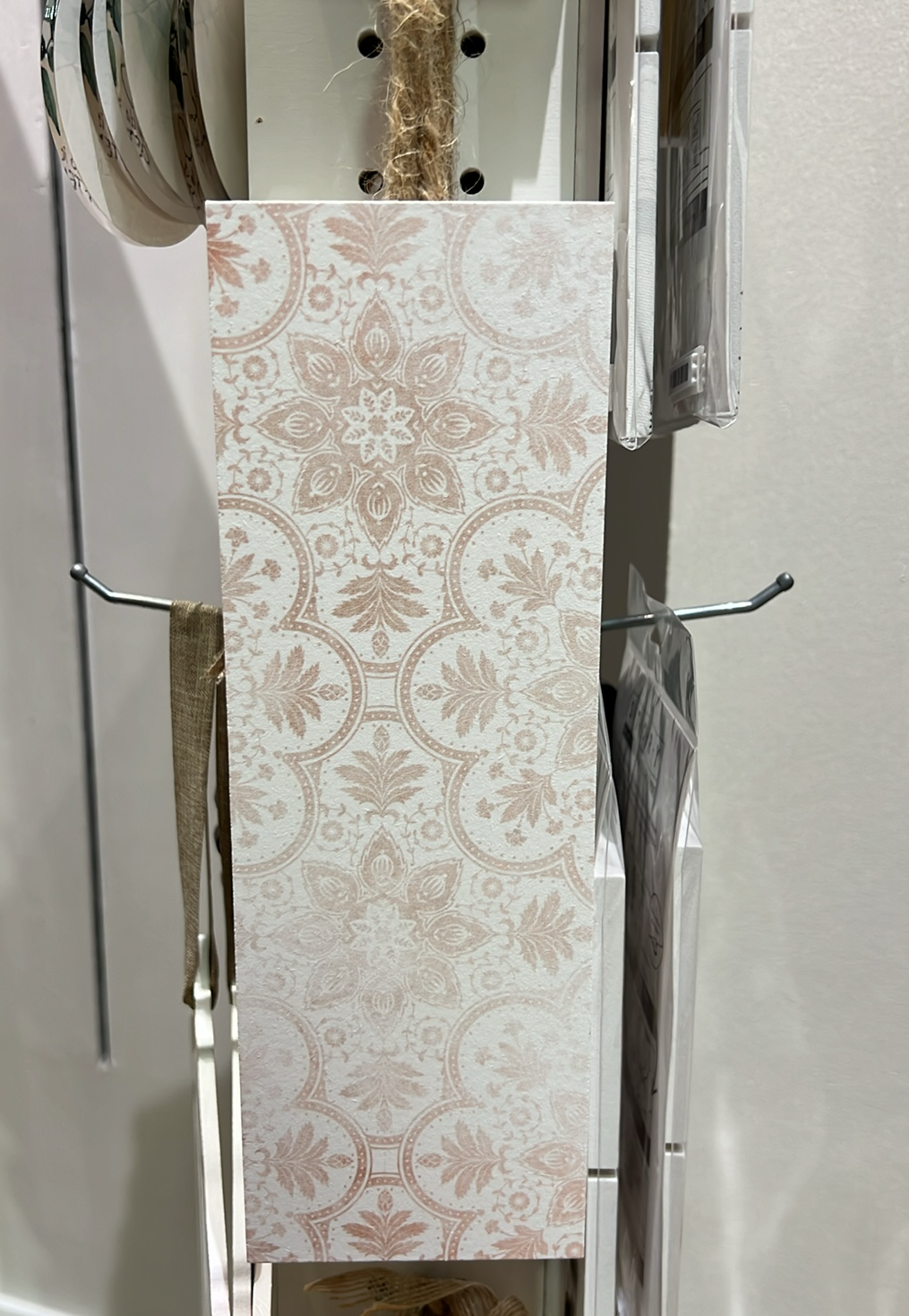 Engravable Hanging Pink Print Sign