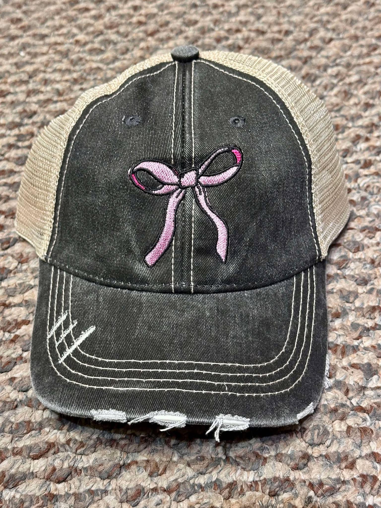 Coquette Pink Bow Hat