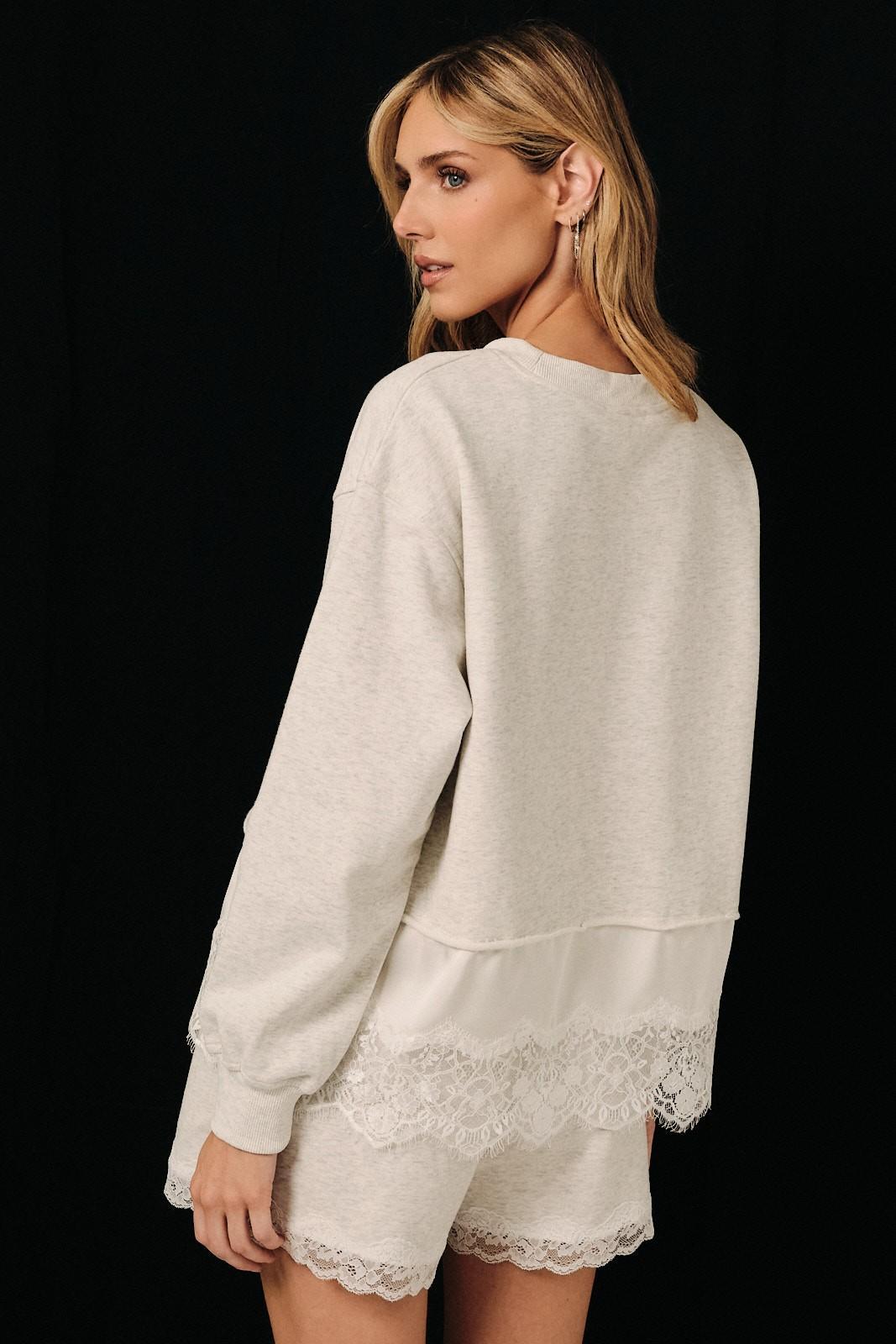 Lace Trimmed Hem Matching Set