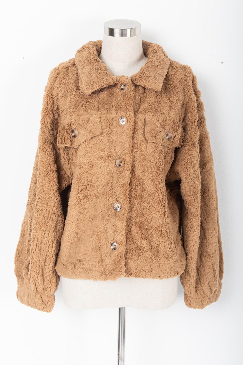 Cable Fur Shacket
