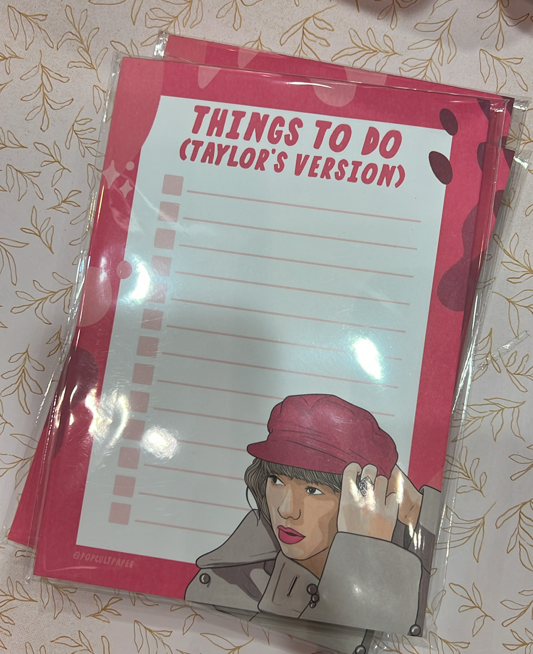 Taylor Swift Notepad