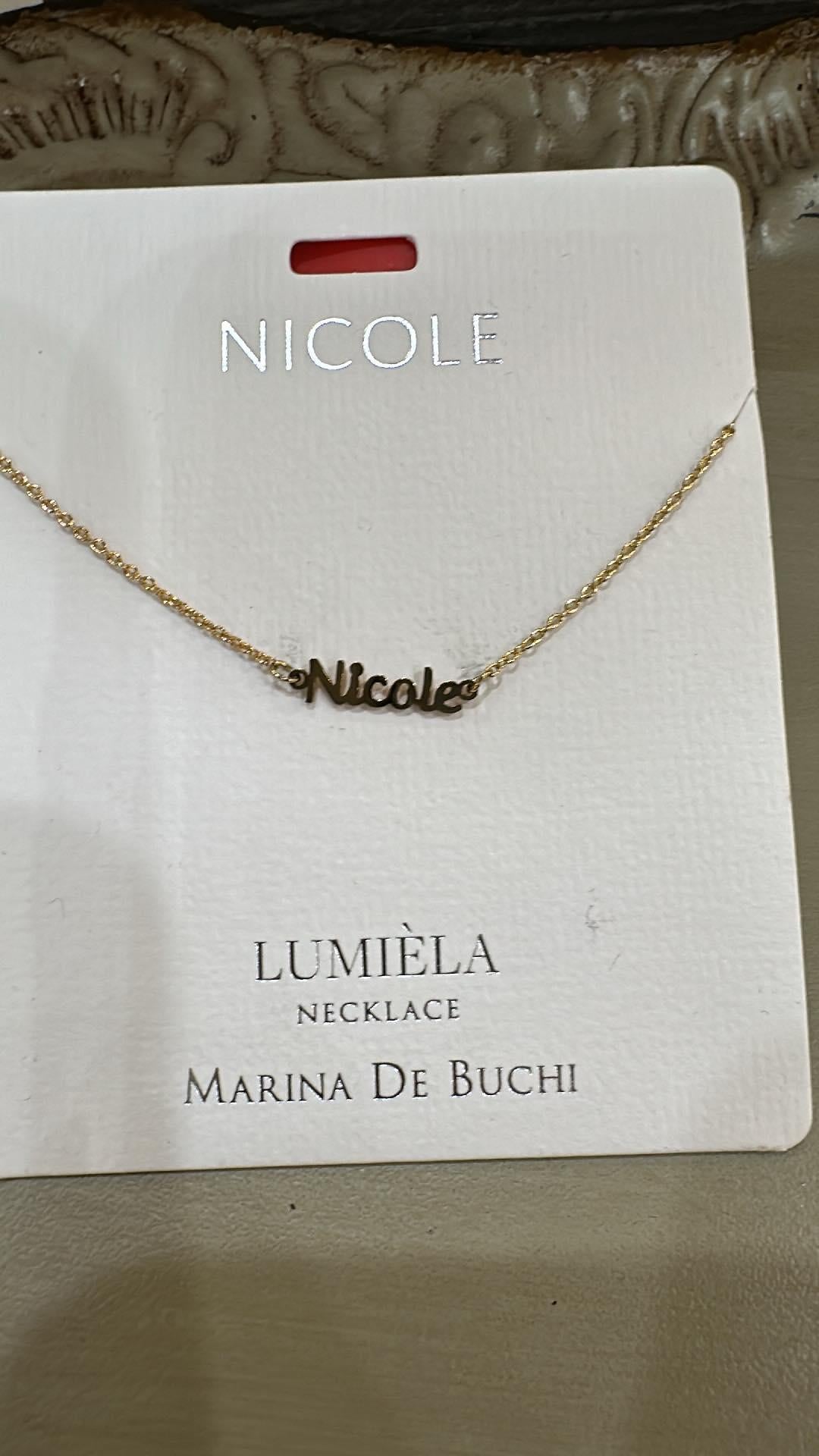 Lumiela Nicole Name Necklace