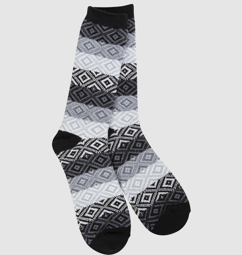 Black Multi Weekend Gem Crew Socks