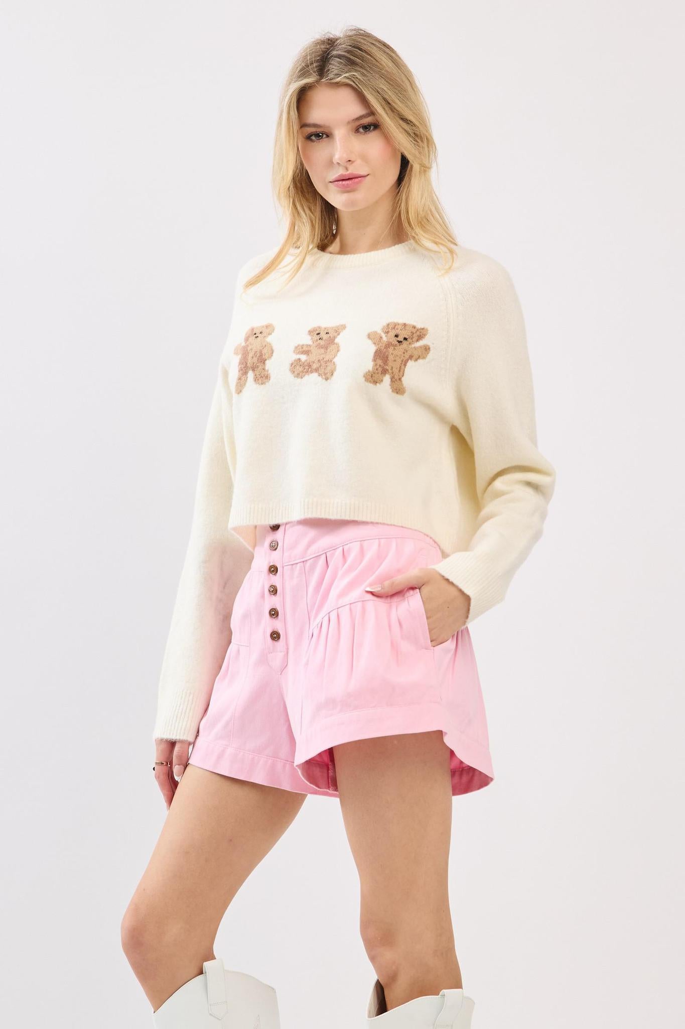 Ivory Three Bears Sweater