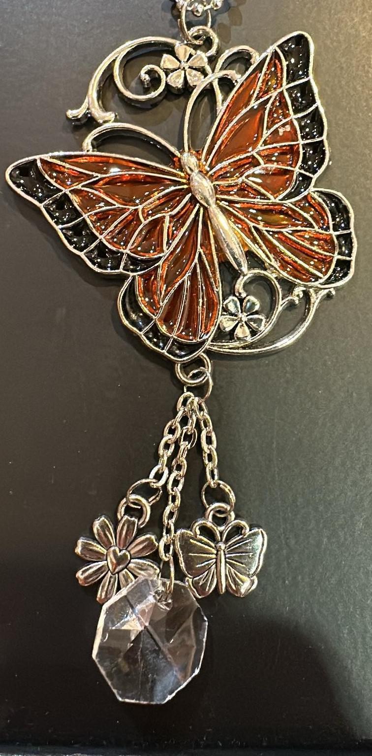 Colorful Butterfly Car Charm