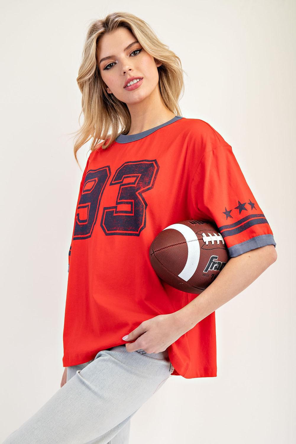Varsity Round Neck T-shirt