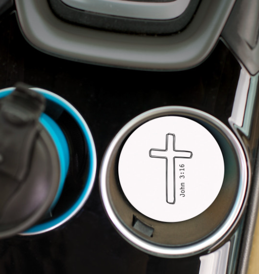 John 3:16 Car Coaster