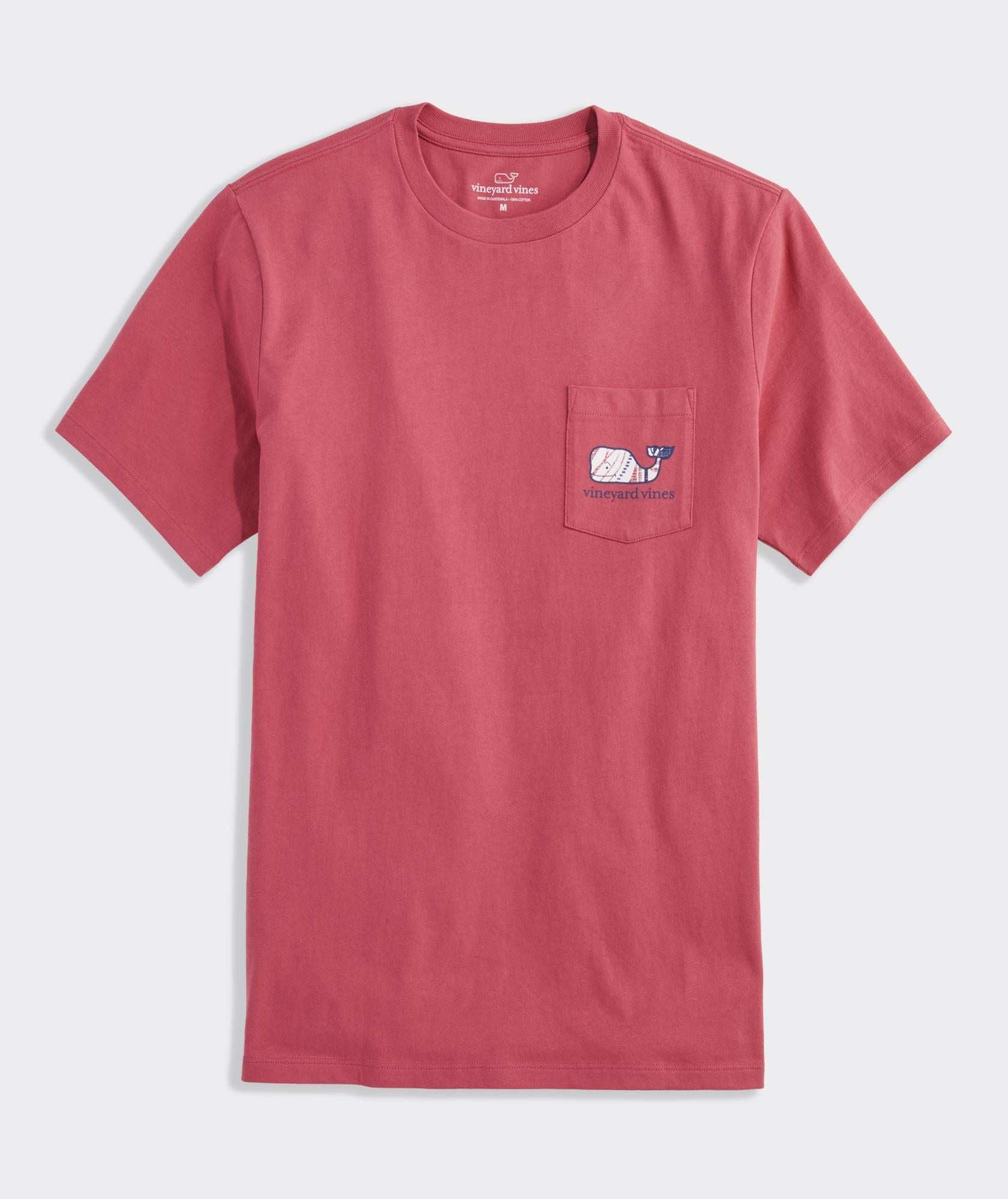 Island Woodblock Whale Short-Sleeve Pocket Tee