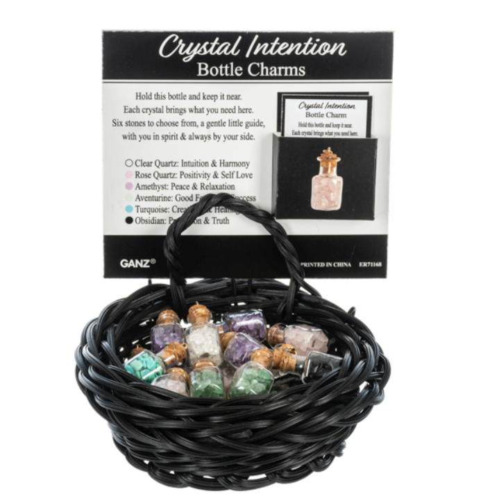 Crystal Intention Bottle Charms